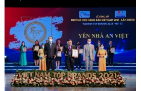 Yến Nhà An Việt đạt TOP 10 Thương hiệu hàng đầu Việt Nam năm 2021